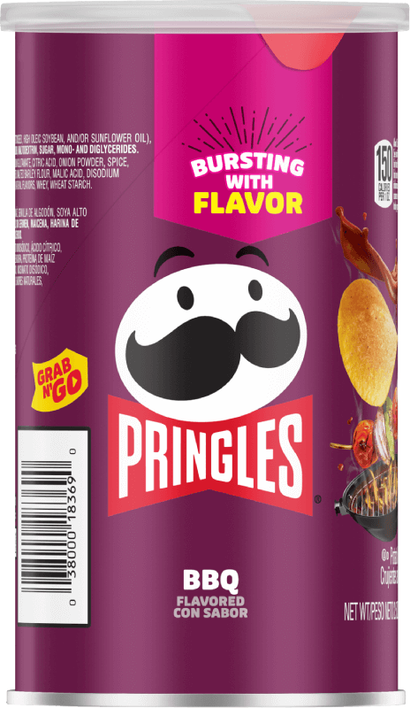 PRINGLES GRAB & GO BBQ CRISPS