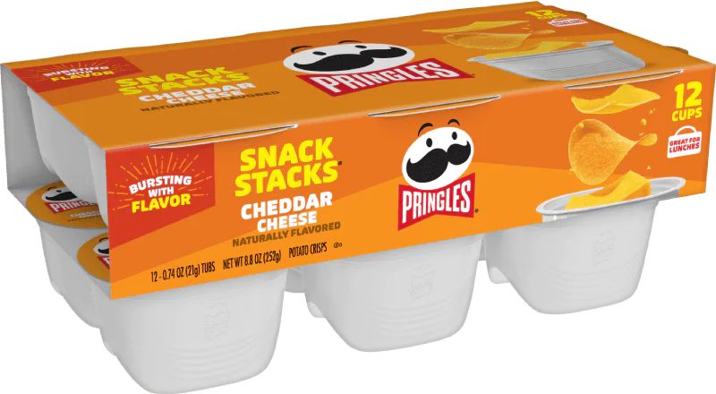 PRINGLES SNACK STACKS CHEDDAR CHEESE CRISPS
