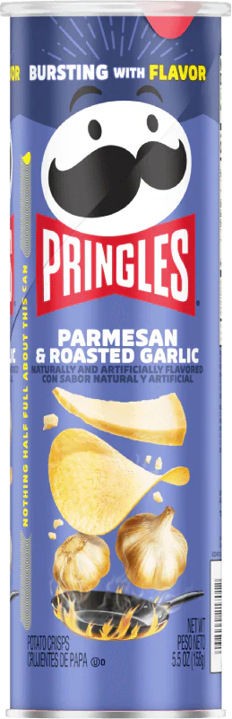 PRINGLES PARMESAN & ROASTED GARLIC CRISPS