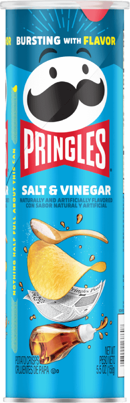 PRINGLES SALT & VINEGAR CRISPS