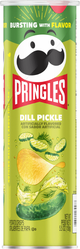 PRINGLES SCREAMIN' DILL PICKLE CRISPS